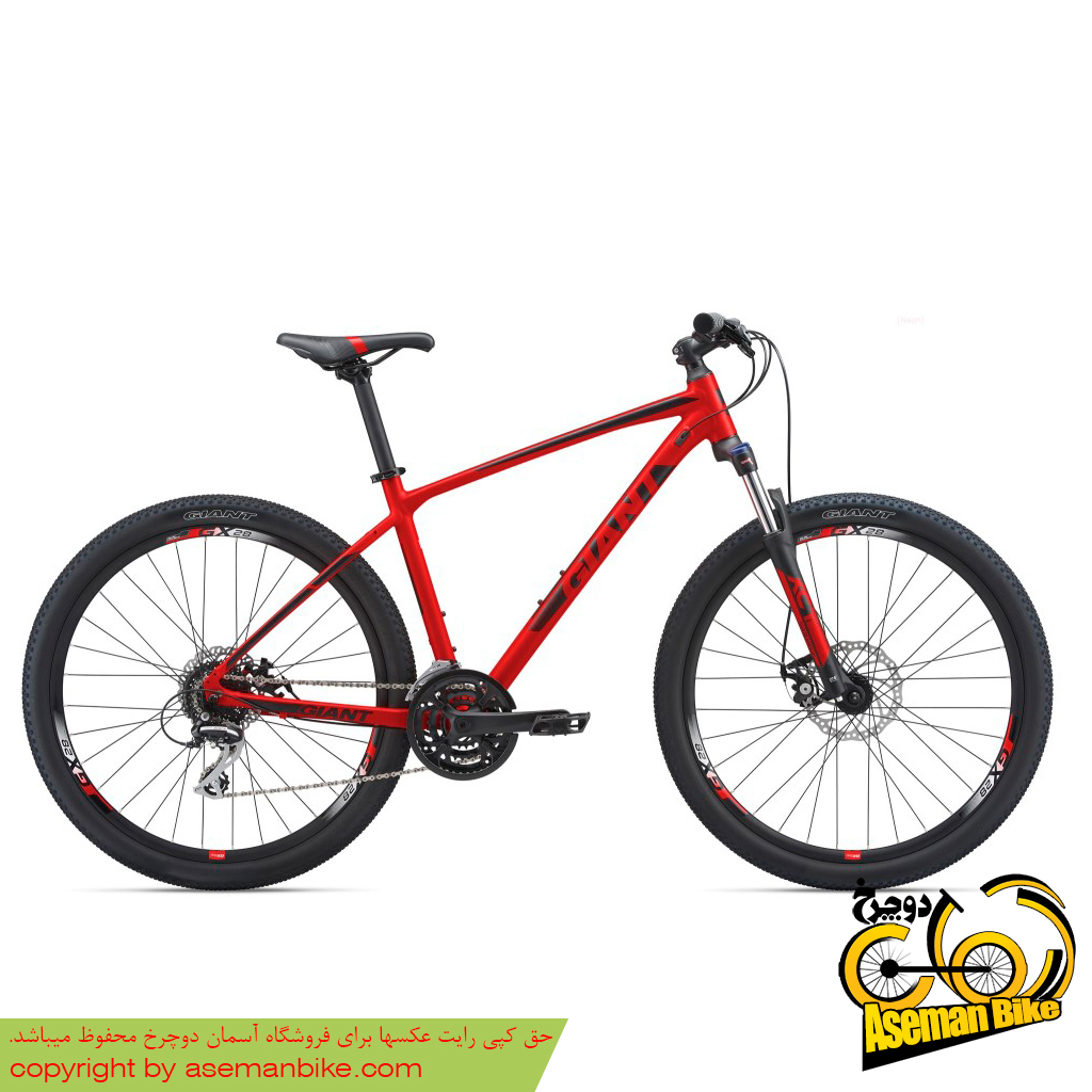 دوچرخه کوهستان دو منظوره جاینت مدل ای تی ایکس 1 قرمز سایز 27.5 2018 Giant Mountain Bicycle ATX 1 27.5 2018