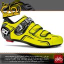 کفش دوچرخه سواری کورسی جاده سی دی ایتالیا مدل لول مشکی زرد SIDI On Road Shoes Italy Carbon LEVELYellow Fluo Black