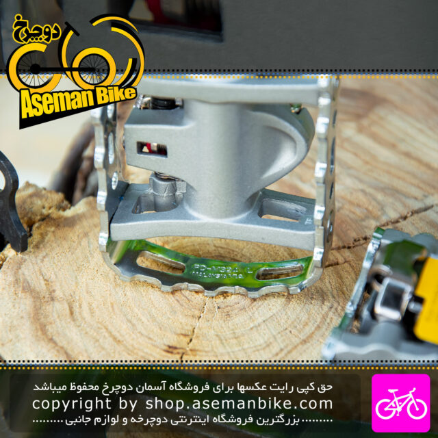 پدال دوچرخه کوهستان شیمانو لاک قفلی پی دی ام 324 دو طرفه Pedal Shimano Pedal PD-M324 Bicycle