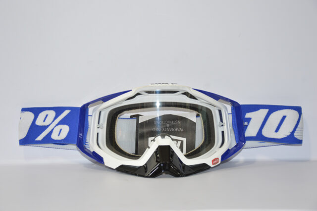 عینک دوچرخه دانهیل 100% مدل ریس کرفت سفید مشکی آبی Goggles 100% Race Craft