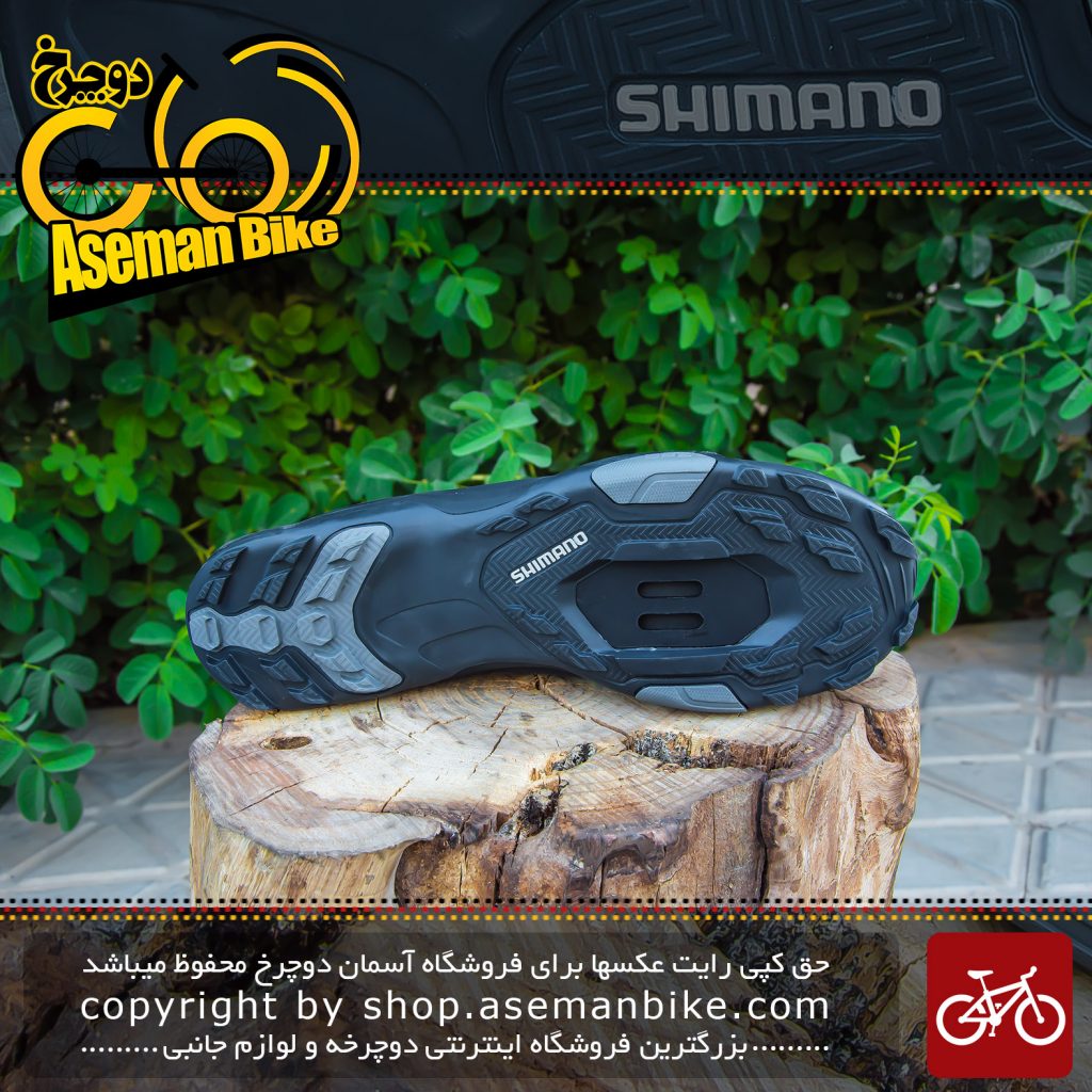 کفش دوچرخه کوهستان قفل شو شیمانو مدل ام تی 300 مشکی Shimano Lock Shoes MT300