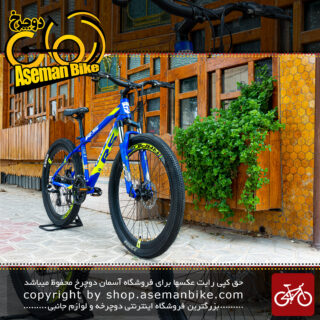 دوچرخه کوهستان راپیدو مدل R5D ست شیمانو سایز 26 سال 2021 آبی/سبز فلورسنت Bicycle MTB Bicycle Rapido R5D 26 2021 Blue\Green Fluorescent