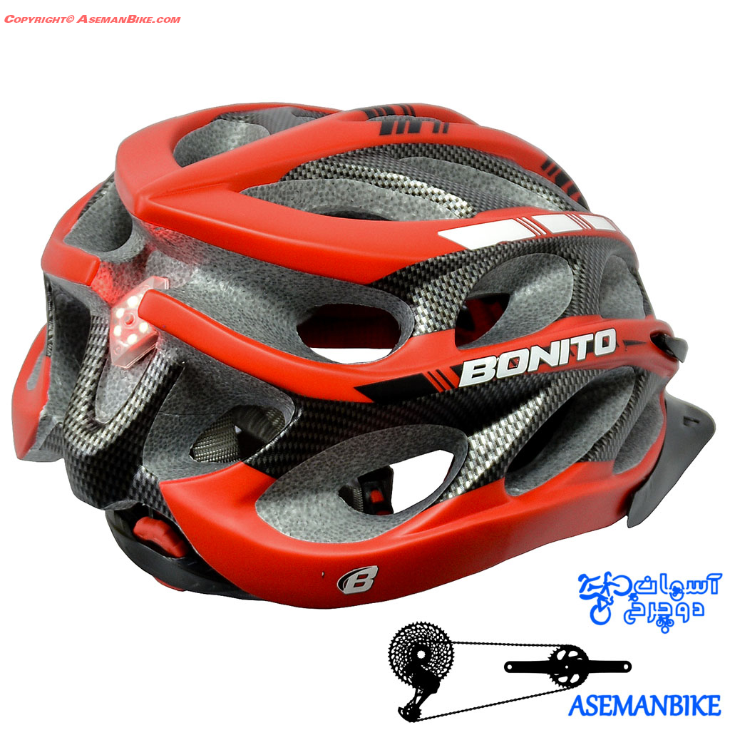کلاه دوچرخه سواری بونیتو قرمز Helmet Bonito Red
