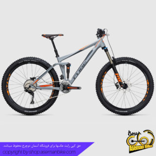 دوچرخه کوهستان کیوب مدل استریو 140 سایز 27.5 2017 خاکستری نارنجی Cube Stereo 140 HPA Pro 27.5 2017