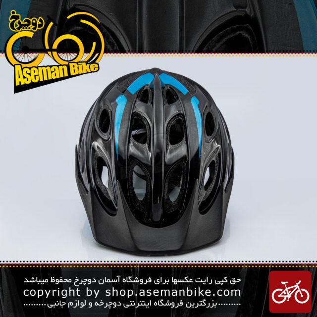 کلاه دوچرخه سواری جاینت مدل اگزمپت مشکیآبی سایز 57-50سانتی متر Giant Bicycle Helmet EXEMPT BlackBlue size 50-57 cm