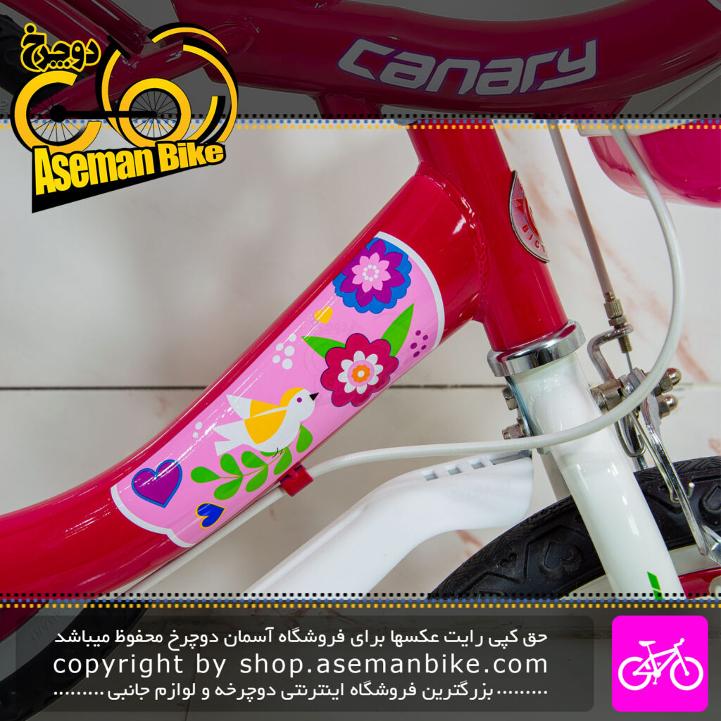 دوچرخه بچگانه دخترانه قناری مدل جنی سايز 16 Canary Kids Gril Bicycle Jenny16