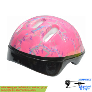 کلاه دوچرخه سواری بچه گانه طرح دار صورتی Kids Helmet Pink