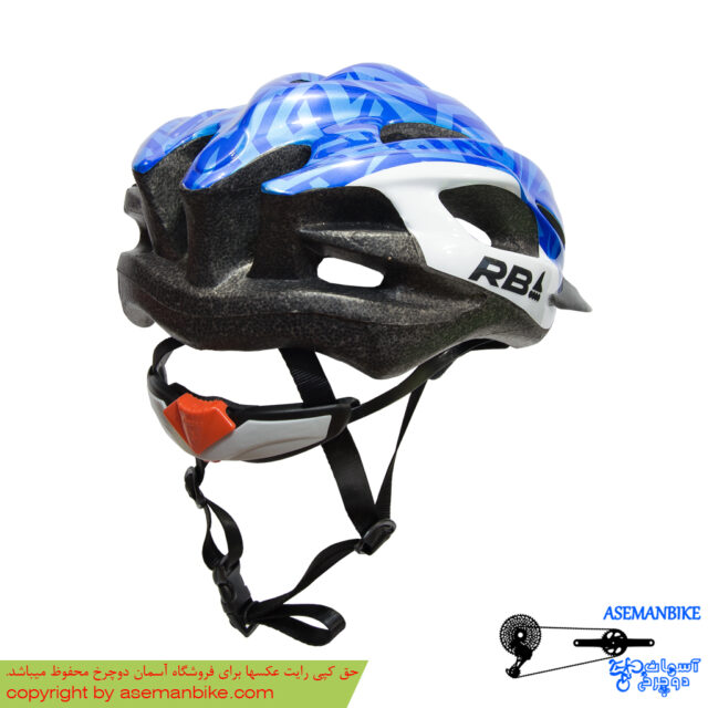 کلاه دوچرخه سواری آر بی مشکی آبی RB Helmet