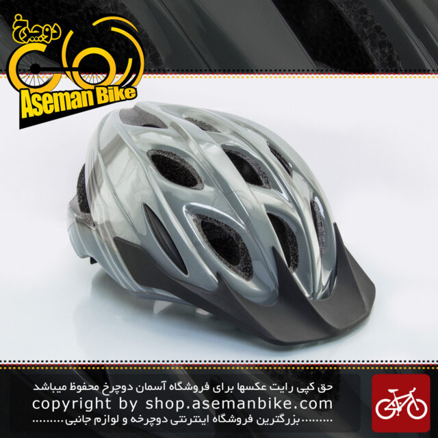 کلاه ايمني دوچرخه سواری جاينت مدل آرگوس خاکستری با سایز 53-60 سانتیمتر Giant Bicycle Helmet ARGUS 53-60 CM Gray