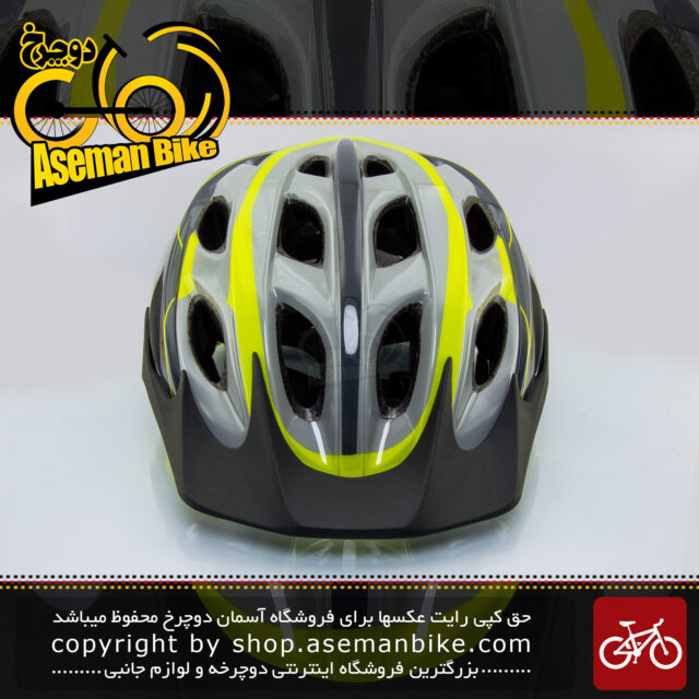 کلاه ايمني دوچرخه سواری جاينت مدل آرگوس خاکستری سبز با سایز 53-60 سانتیمتر Giant Bicycle Helmet ARGUS 53-60 CM Gray Green