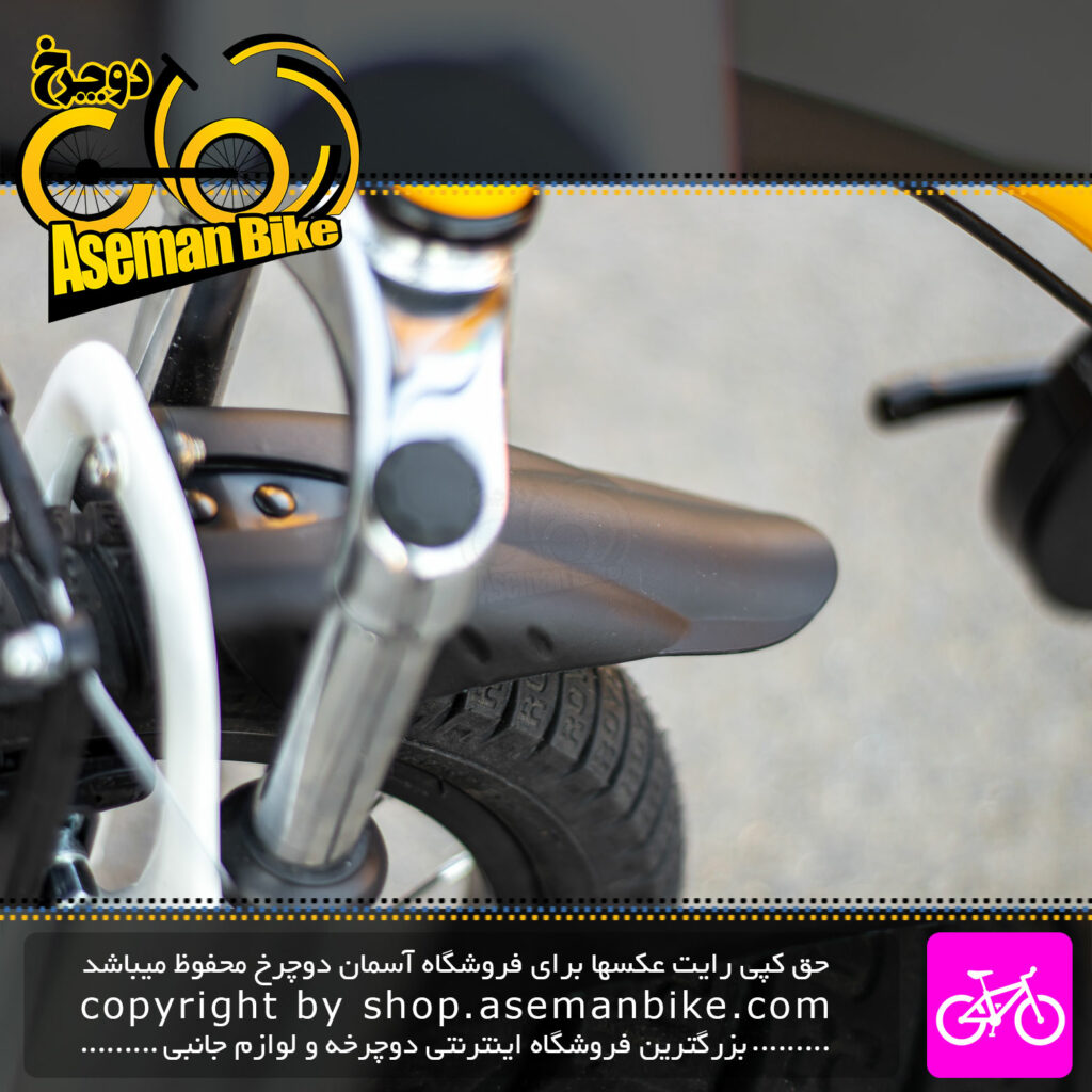 دوچرخه شهري قناري مدل فلایینگ بیر زرد سايز 16 Canary City Bicycle Flyingbear 16