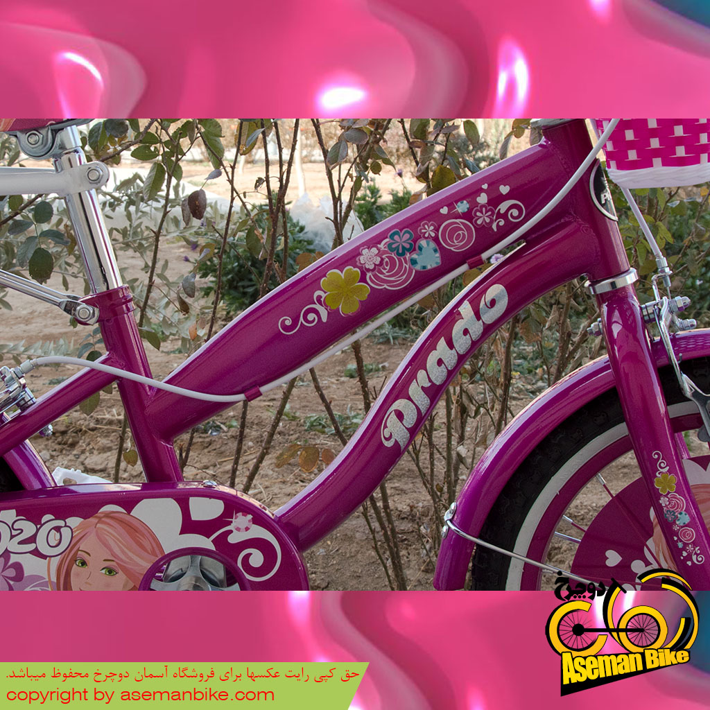 دوچرخه دخترانه پرادو مدل پینکی سایز 16 Prado Kids Bicycle Pinky 16