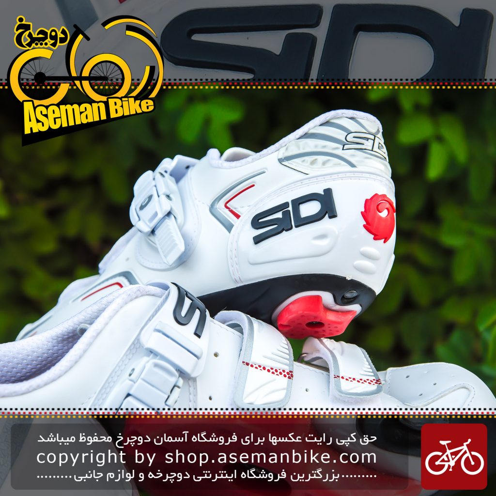 کفش دوچرخه سواری کربن کورسی جاده سی دی ایتالیا مدل لول سفید SIDI On Road Shoes Italy Carbon LEVEL
