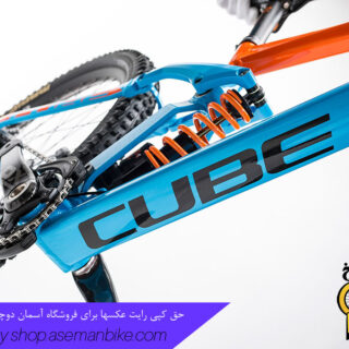 دوچرخه دانهیل کیوب مدل تو15 اچ پی ای – اس ال سایز 27.5 2017 آبی نارنجی Cube Downhill Bike TWO15 HPA SL 27.5 2017