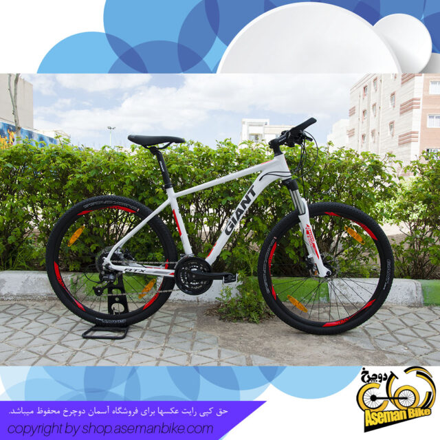 دوچرخه اسپورت جاینت مدل ای تی ایکس 830 سایز 27.5 2018 سفید قرمز Giant Sport Bicycle ATX 830 27.5 2018