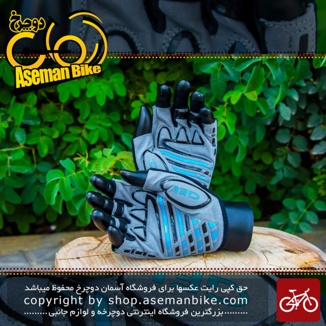 دستکش دوچرخه سواری دینامیک آبی Dynamic Gloves