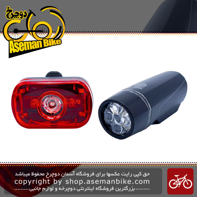 چراغ جلو و عقب دوچرخه مدل Bicycle Flash Light XC-100115