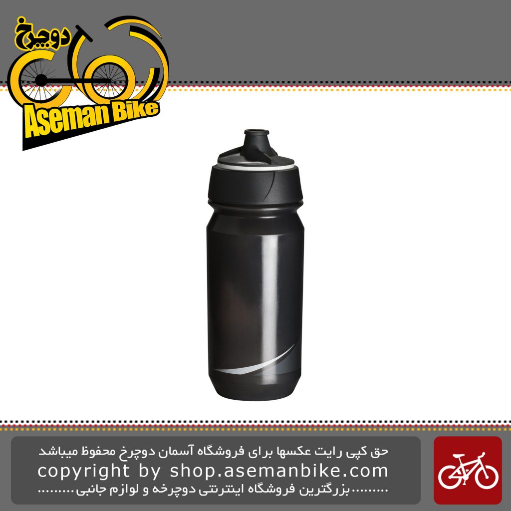 بطری آب دوچرخه تکس مدل شانتی تویست 500 سی سی دودی سفید Tacx Bottle Shanti Twist 500cc