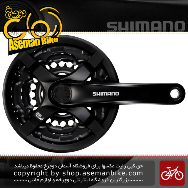 طبق قامه دوچرخه شیمانو تورنی اف سی-تی وای 501 Shimano FC-TY501 Tourney Crankset - 7 8 Speed