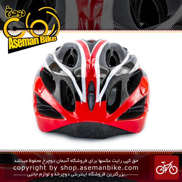 کلاه ایمنی دوچرخه سواری برند مون مدل ام 12 رنگ مشکی قرمز Helmet Bicycle Moon M12 Black RED