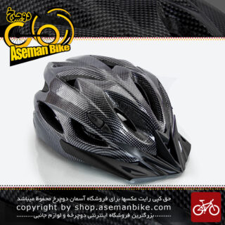 کلاه ایمنی دوچرخه سواری برند مون مدل ام 12 رنگ مشکی سایز 53 الی 63 سانتی متر Helmet Bicycle Moon M12 Black