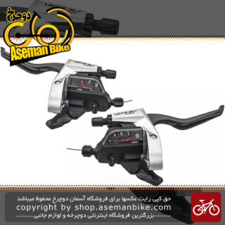 دسته دنده و دسته ترمز یکپارچه شیمانو مدل آسرا اس تی تی 3000 3 در 9 سرعته Shimano Shifter And Brake Lever Bicycle Acera ST-T3000 3×9 Speed