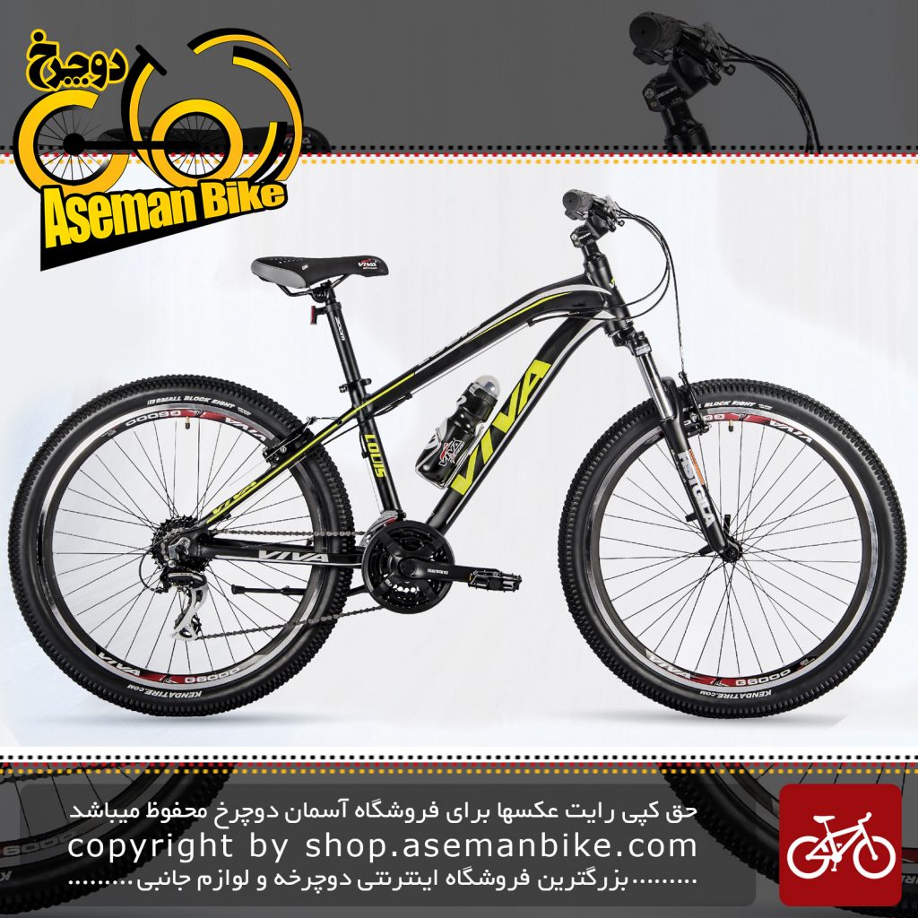 دوچرخه کوهستان شهری ویوا مدل لوئیس 24 دنده شیمانو سایز 26 Viva Mountain City Bicycle LOUIS 15 26 2018
