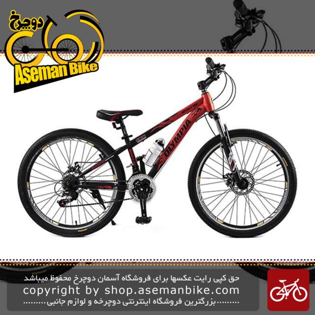 دوچرخه کوهستان الیمپیا مدل Boxer 2-Disc سایز 24- سایز فریم 14 Olympia Boxer 2-Disc Mountain Bicycle Size 24 - Frame Size 14