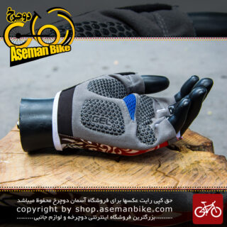 دستکش دوچرخه سواری مدل تیانجو ژله ای اسپرت Gloves Bicycle Tianju Gel Sport Red