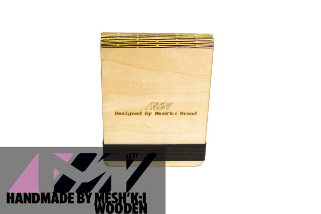 جلد چوبی دفترچه تاشو مشکی برند مدل سی کا 008 Booklet Cover Meshki Brand CK008