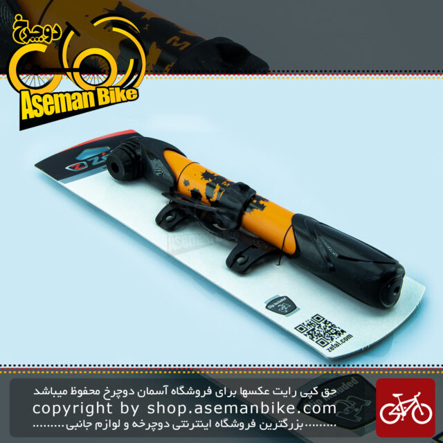 تلمبه دستی پی اس ای 87 دوچرخه زفال نارنجی/مشکی مدل Mini Pump Bicycle  zefal Orange/Black 8288 ۸۲۸۸
