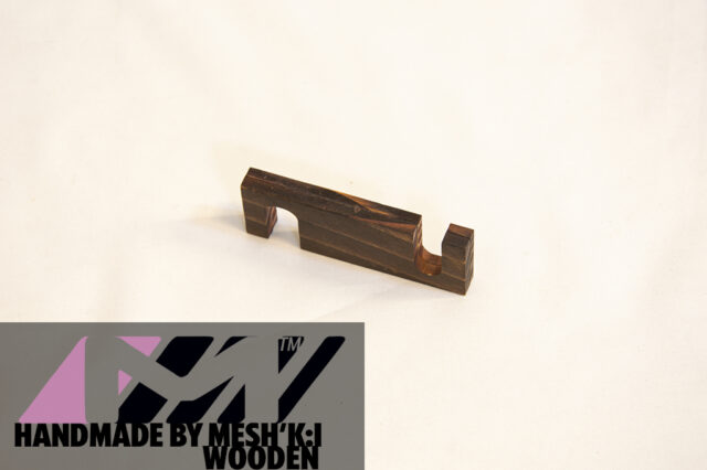 استند موبایل مشکی برند چوبی مدل سی کا 008 Mobi Stand Mischke Brand Wooden CK008