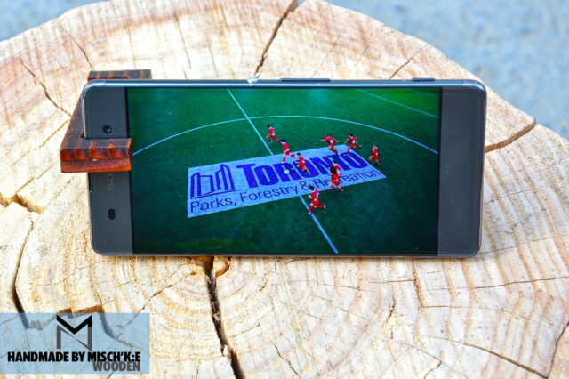 استند موبایل چوبی مشکی برند مدل ایکس تی 008 Mobile Stand Meshki Brand Wooden XT008