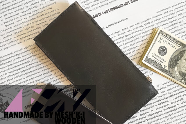 کیف جیبی پاسپورتی مشکی چرم مدل ایکس تی 009 Passport Wallet XT009 2019