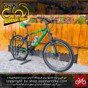دوچرخه ی کوهستان رامبو مدل جوردن سایز 26 با سیستم دنده ی 21 سرعته مشکی سبز 2020 Bicycle Rambo Jordan MTB Size 26 21 Speed Black & Green 2020