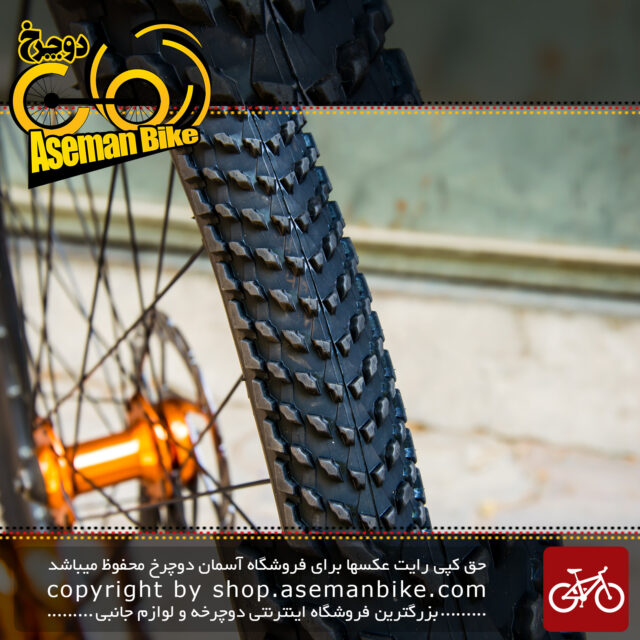 لاستیک تایر دوچرخه سایز 27.5 در 2.10 برند دلی استاندارد ژاپن ساخت اندونزی مدل عاج ریز Tire Bicycle Deli 27.5x2.10 650x54B 54-584
