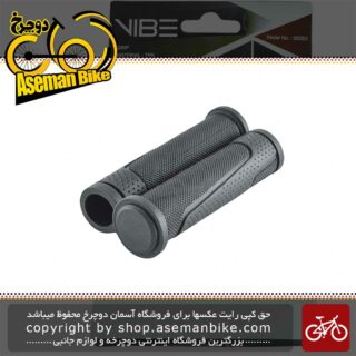 گریپ سردسته دوچرخه برند وایب مدل 603 اس 3 VIBE Grip Bicycle TPR 603S3 Tow Side Hole 130mm