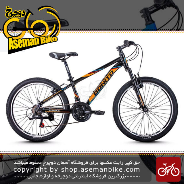 دوچرخه کوهستان شهری برند بونیتو مدل استرانگ 1 وی سایز 24 با 21 دنده 2020 Bonito Mountain Bicycle Strong 1V 24 21 Speed 2020