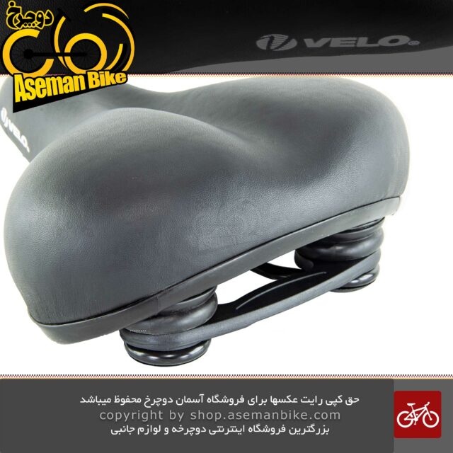 زین صندلی پهن طبی دوچرخه ولو مدل 6049 ای سوپاپ دار Saddle Bicycle Velo 6049 E