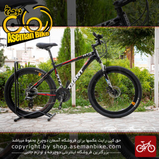 دوچرخه حرفه ای کوهستان جاینت مدل ای تی ایکس الیت کاستوم مشکی قرمز سایز 26 Giant Mountain Bicycle ATX Elite Custom 26