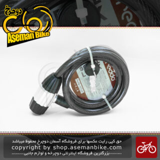 قفل ایمنی دوچرخه/موتورسیکلت ردو مدل اسپیرال 87125 مشکی 12 میلیمتر در 100 سانتی متر REDDO Cable Lock Bicycle\Bike Spiral 87125