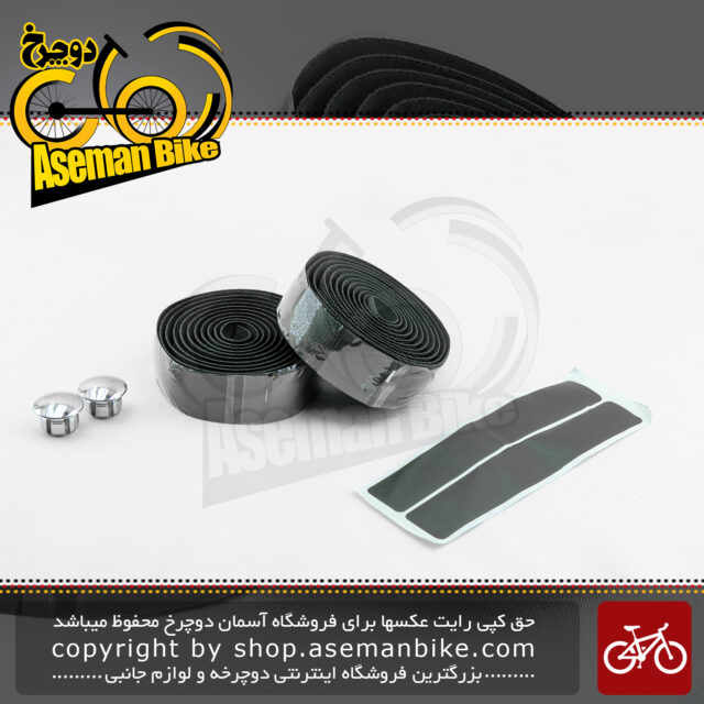 نوار فرمان دوچرخه کورسی جاده وایب مدل آناکاندا 3113 مشکی VIBE Onroad Bicycle Handlebar Tape Anaconda 3113