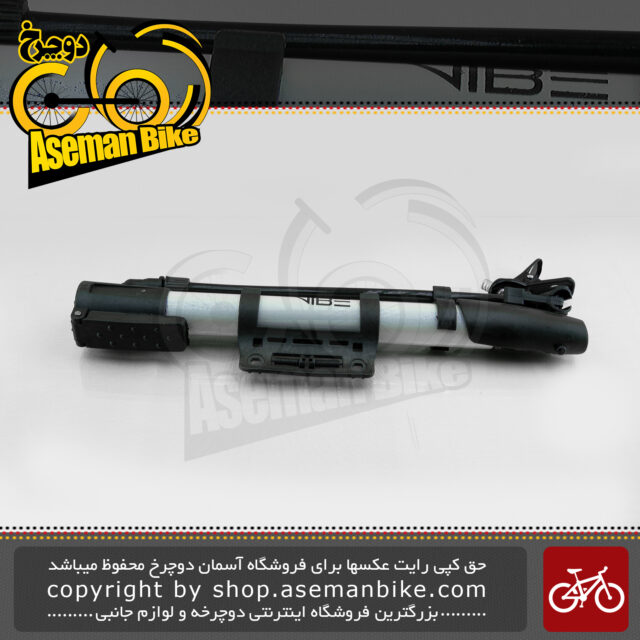 مینی پمپ باد دوچرخه وایب مدل پامپ وی بی 0040 بدنه آلومینیوم تلسکوپی VIBE Bicycle Mini Pump VB0040