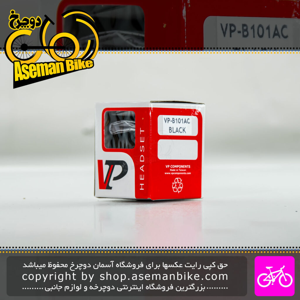 کاسه دوشاخ دوچرخه وی پی مدل بی 101 ای سی ساخت تایوان مشکی VP Bicycle Headset B101AC
