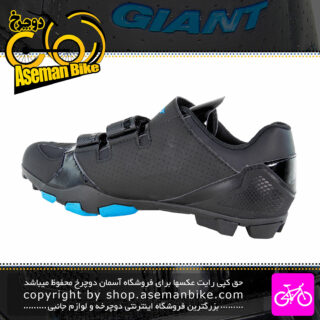 کفش دوچرخه سواری قفل شو با قابلیت پیاده روی کوهستان جاینت مدل ترنسمیت دو منظوره مشکی آبی Giant Bicycle Transmit MTB Shoes Black Blue