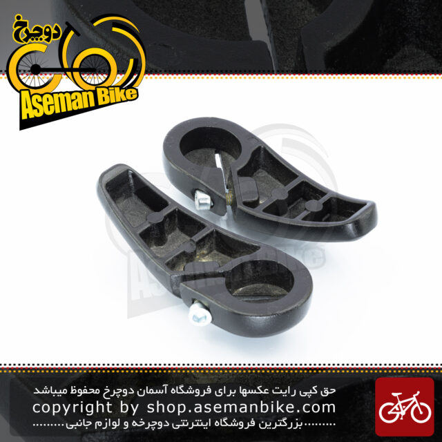 شاخ گاوی کوتاه دوچرخه فلش آلومینیوم مدل پرو مشکی Flash Bicycle End-bar Aluminum PRO Small Black