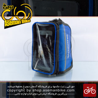 کیف روی تنه دوچرخه مرکوری مدل شیمانو لوگو مشکی هولدر موبایل Mercury Bicycle Frame Bag Shimano Logo Black