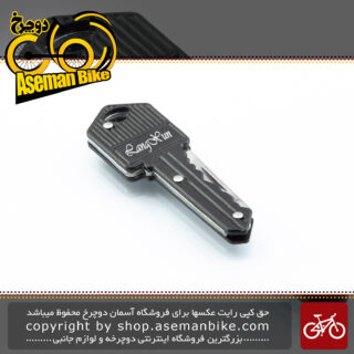 ابزار کاربردی کمپینگ چاقو کلیدی تاشو ام تول مدل 1011 مشکی M-Tool Multi Mini Tool Knife Key 1011 Black