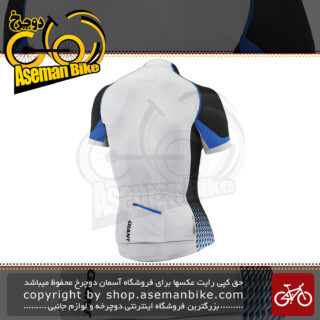لباس دوچرخه سواری تی شرت برند جاینت مدل استریک آستین کوتاه سفید سایز ایکس لارج Bicycle Giant Streak Short Sleeve Jersey XL