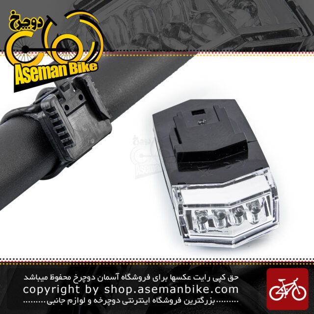 چراغ جلو دوچرخه سواری شکاری اوکی برند ایکس سی مدل 988 4 ال ای دی سفید Bicycle Head Light XC-988 4 Super Bright White LED